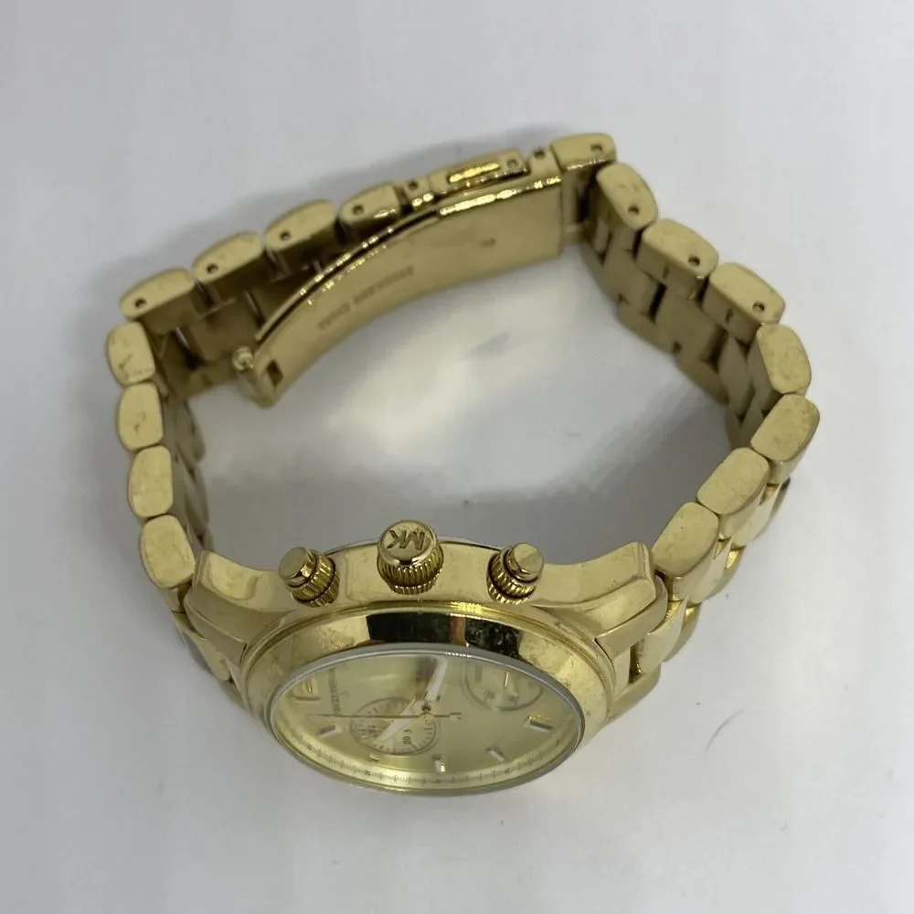 Michael Kors Runway MK5384 Women's Gold Stainless Steel Analog Dial Watch RQ199 - Picture 7 of 11